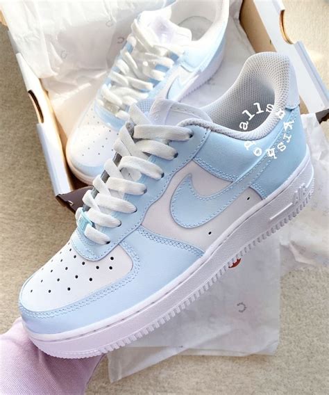 nike baby blue sneaker graphic